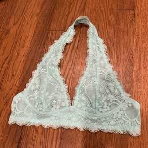 Free People Lace Halter Bralette